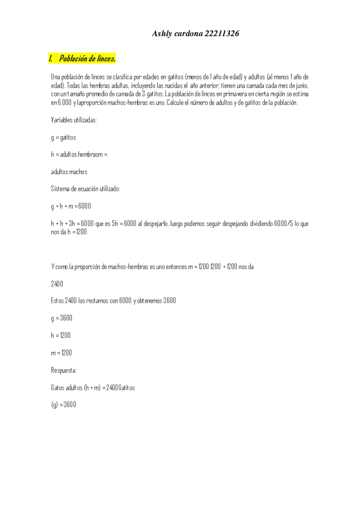 Foro algebra 2,1 - tarea - Ashly cardona 22211326 1. PoblaciÛn de ...