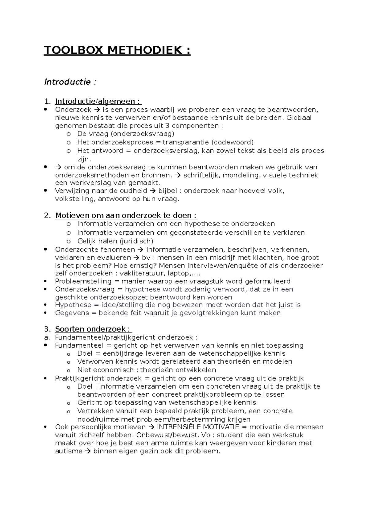 Toolbox Methodiek - TOOLBOX METHODIEK : Introductie : 1. Introductie ...