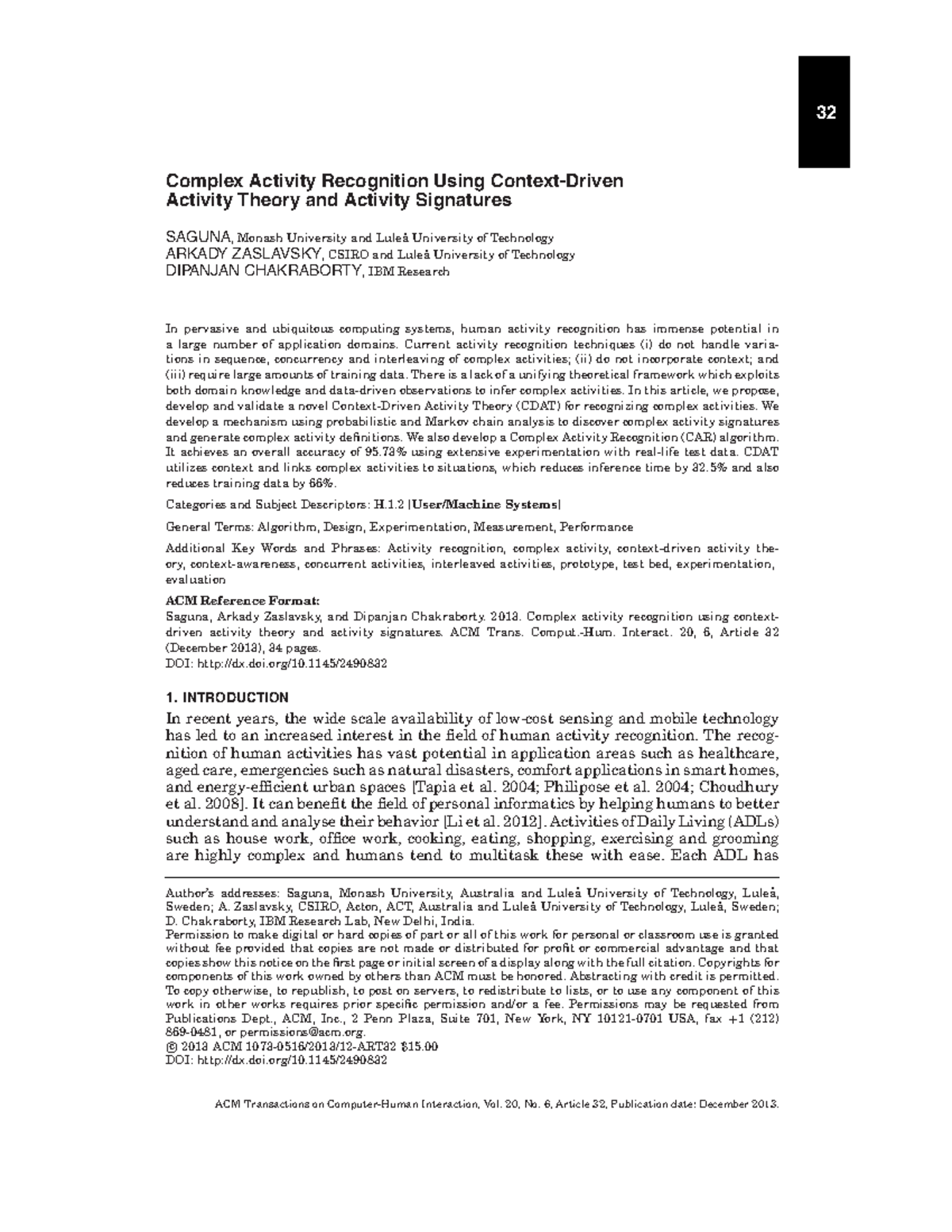 2490832 - assignment - 32 Complex Activity Recognition Using Context ...