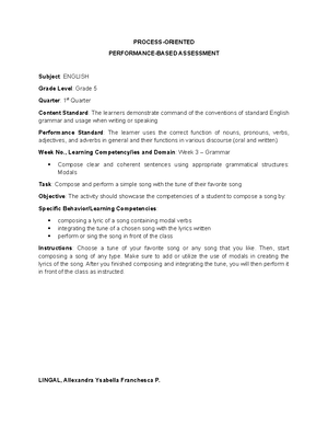 Assessment Learning Appropriate Methods of Making Lesson Plan PART 5 ...