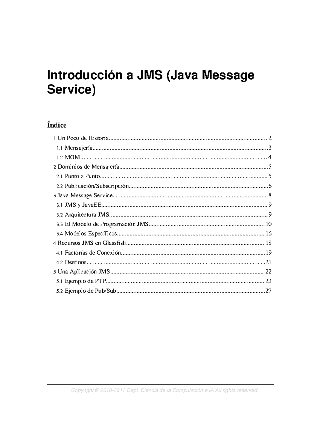 Introducción a JMS de JAVA - Introducción a JMS (Java Message Service ...
