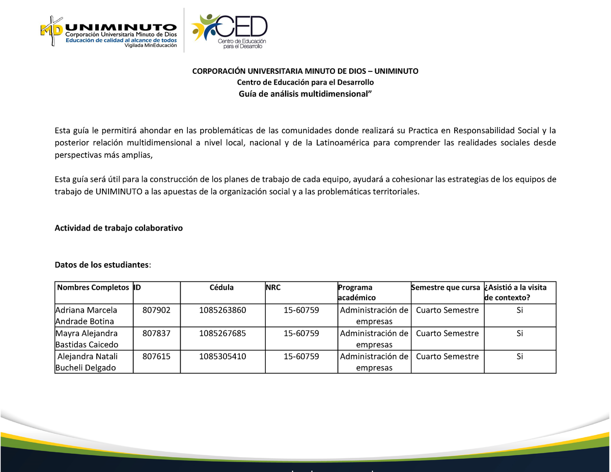 Guia De Analisis Multidimensional De Las Problematicas - CORPORACI”N ...