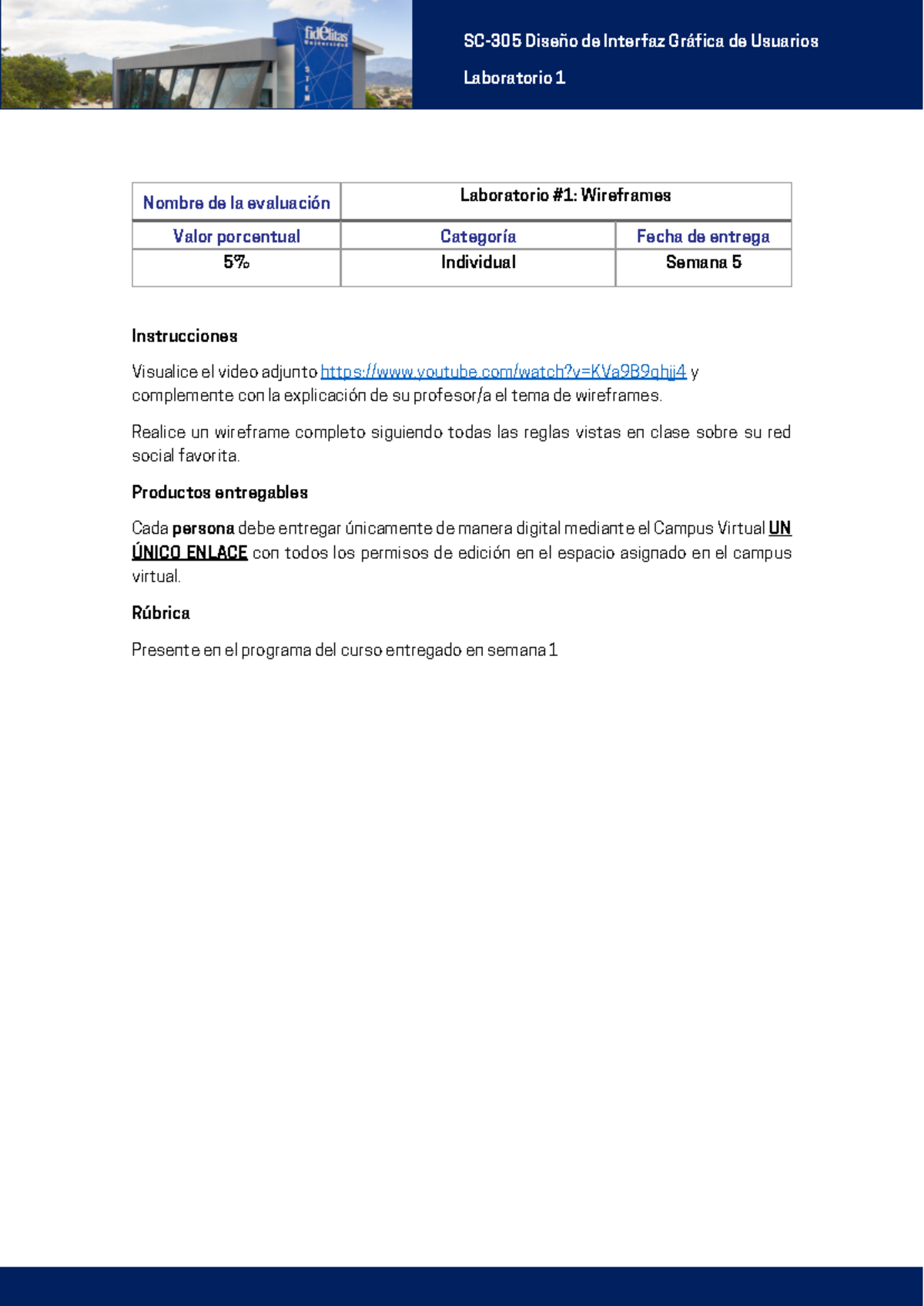 Laboratorio 1 - fdsfdsfd - SC-305 Diseño de Interfaz Gráfica de ...