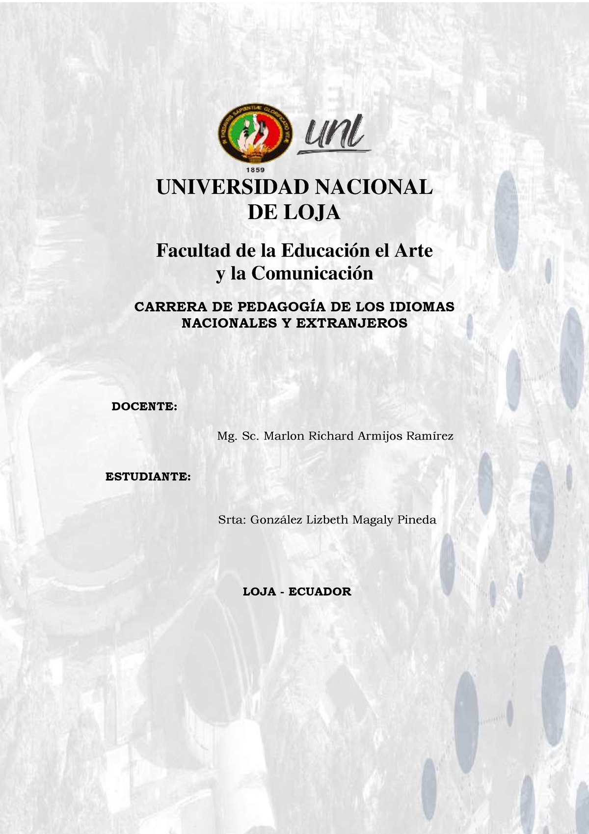 The Observation Guide Universidad Nacional De Loja Facultad De