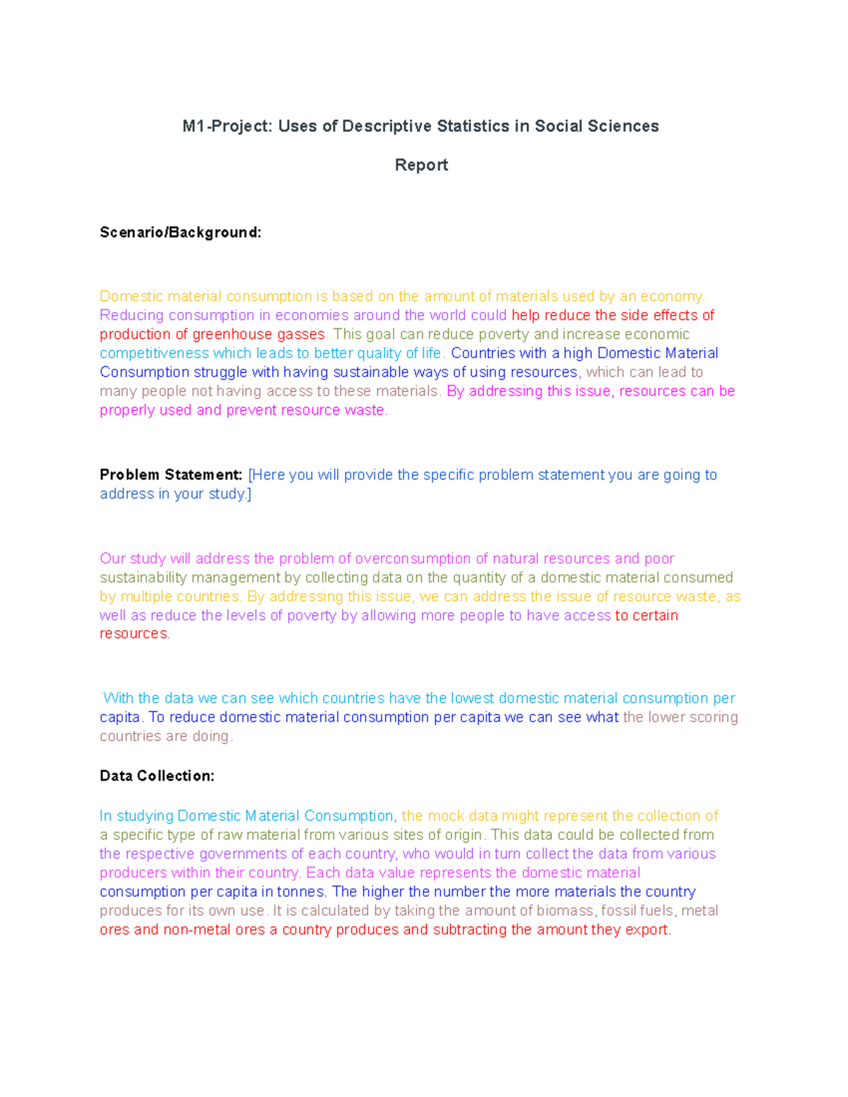 importance of descriptive statistics in social science research