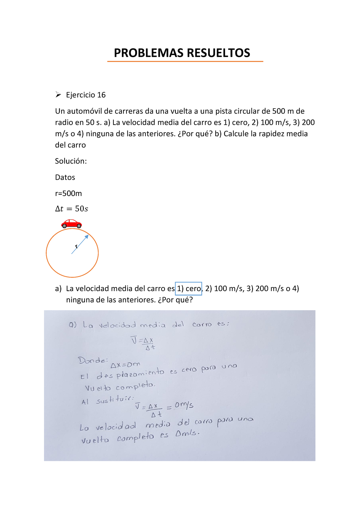 Problemas Resueltos CAP 2 - PROBLEMAS RESUELTOS Ejercicio 16 Un ...