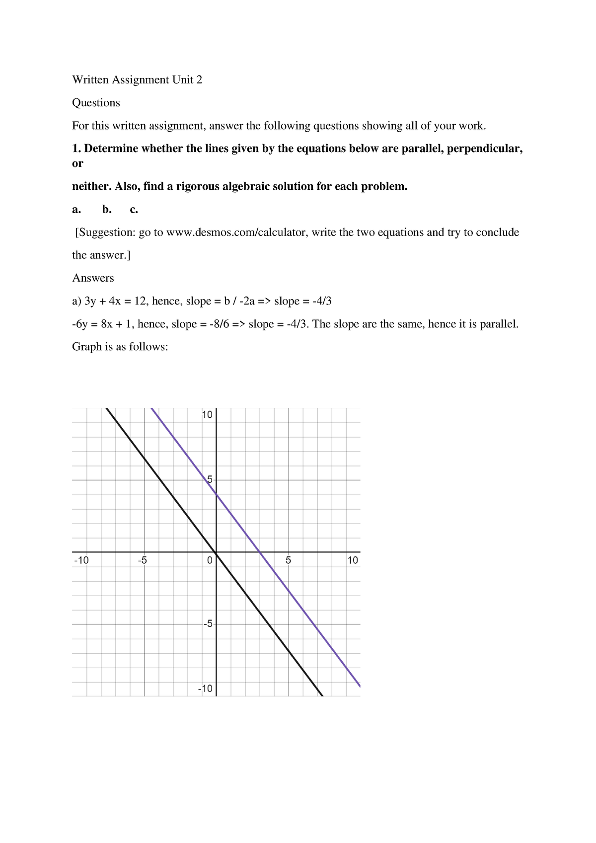 WK2 Assignment - Written Assignment Unit 2 Questions For This Written ...