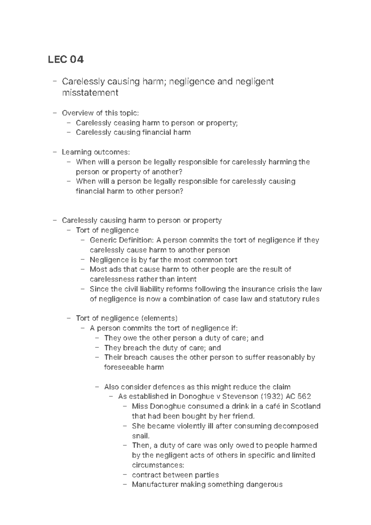 WEEK 4 LEC - Lecture notes 4 ...