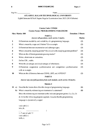 Programming Paradigms Module 2 - PROGRAMMING PARADIGM SSNIT KHD Chapter ...