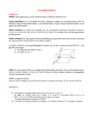 Exam tp électrolyte - Chimie Minérale - Studocu