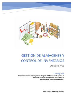 Entregable 1 DE Gestión DE Almacenes Y Control DE Inventarios ...