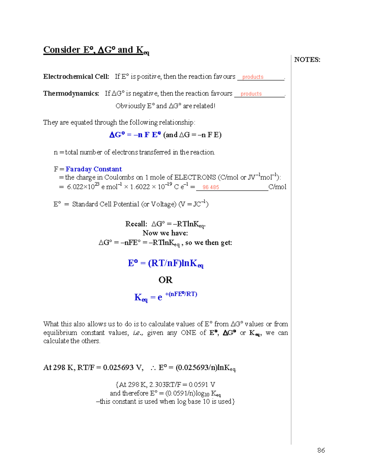 Electrochem Part 3 Notes Studocu