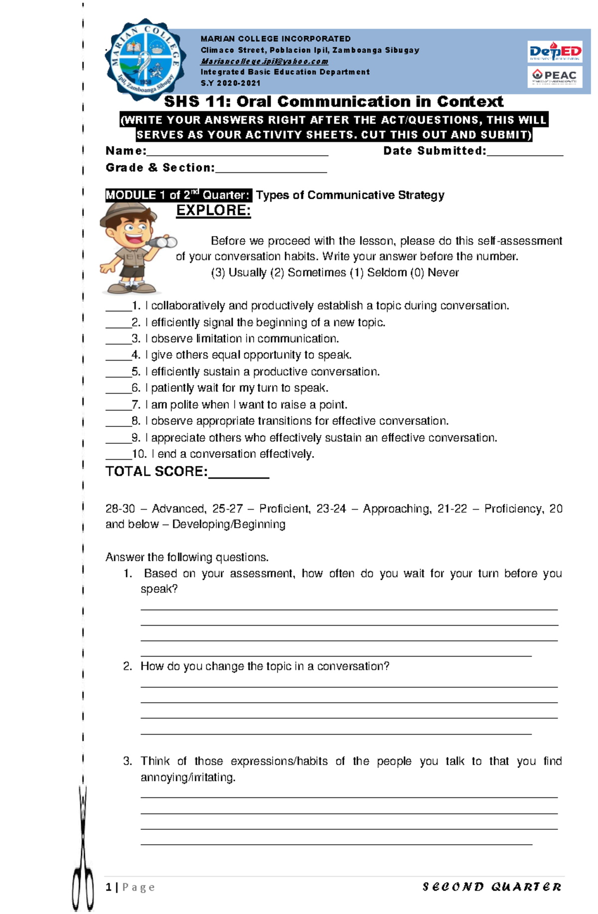 2nd Quarter Module 1 - yes it is - Ekonomski fakultet - Studocu