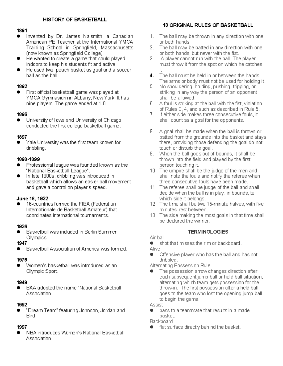 1891 basketball ball