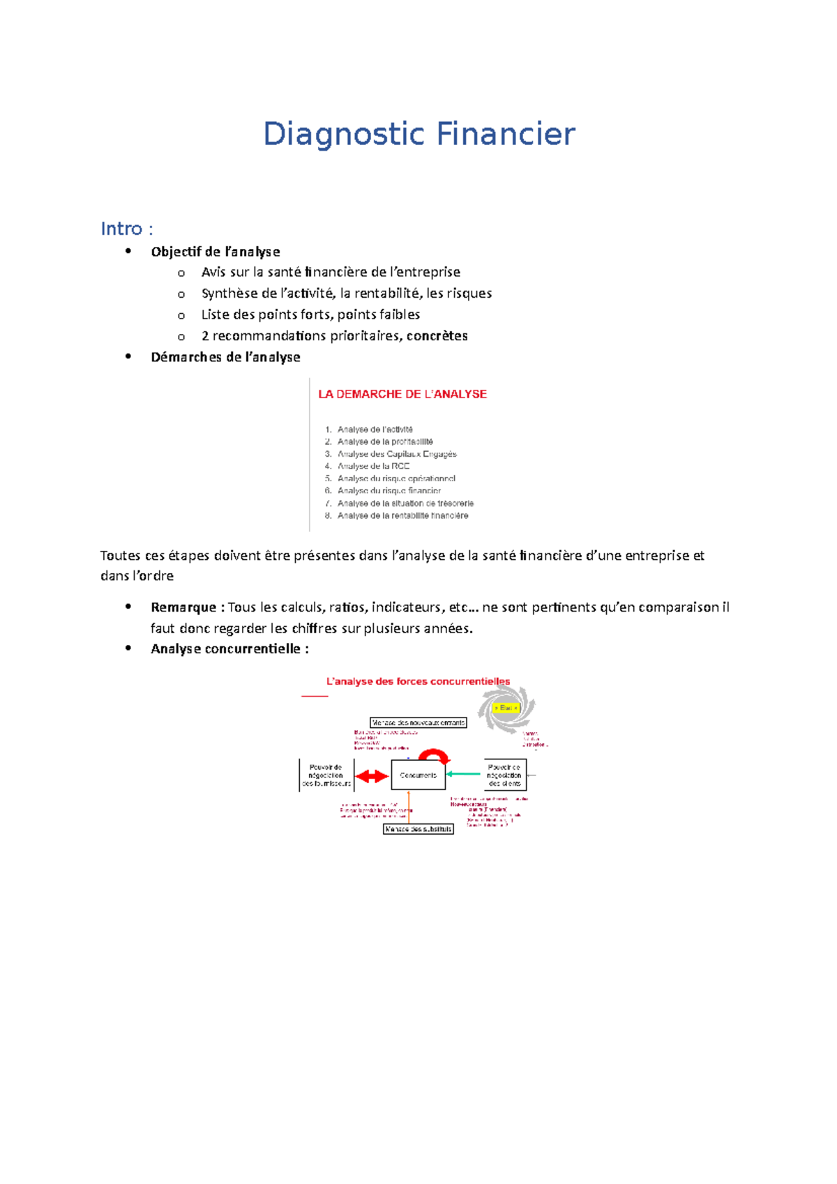 Diagnostic Financier - Diagnostic Financier Intro : Objectif De L ...