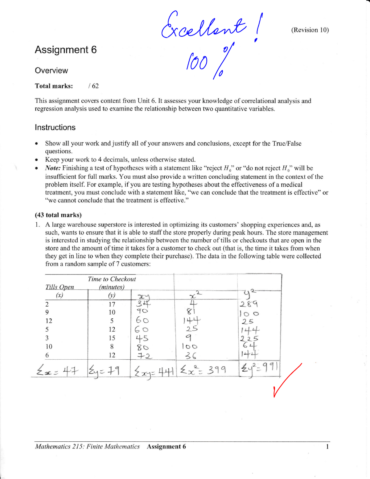 assignment 6 math 215