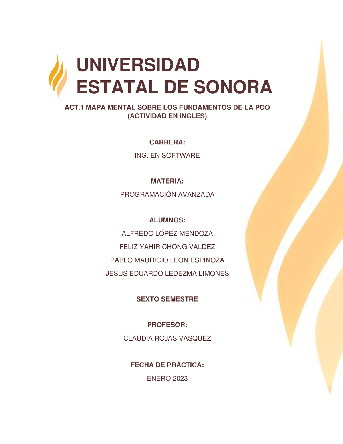 Act1 Mapa Mental Sobre Los Fundamentos De La Poo Actividad En Ingles Universidad Estatal 2911