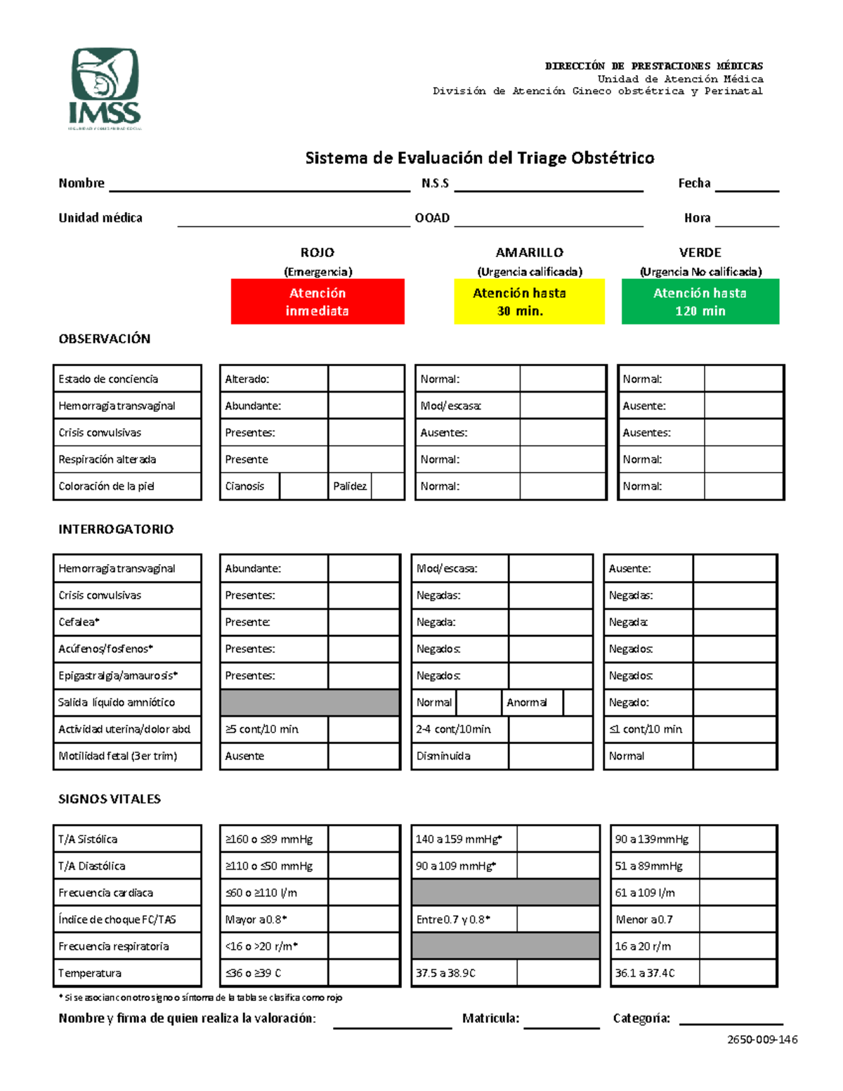 20210407 Sistema de Evaluación del Triage Obstétrico final - DIRECCIÓN ...