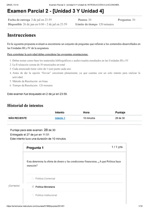 Examen Parcial 1 - [Unidad 1 Y Unidad 2] Introducción A LA Economía ...