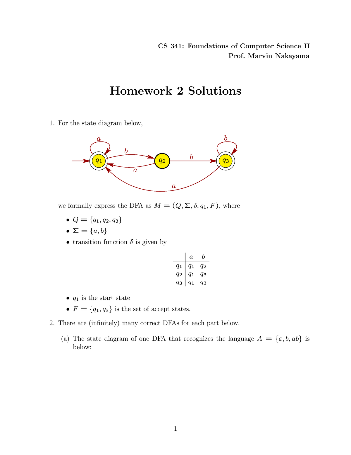 Hwsoln 02 - Nice - CS 341: Foundations Of Computer Science II Prof ...