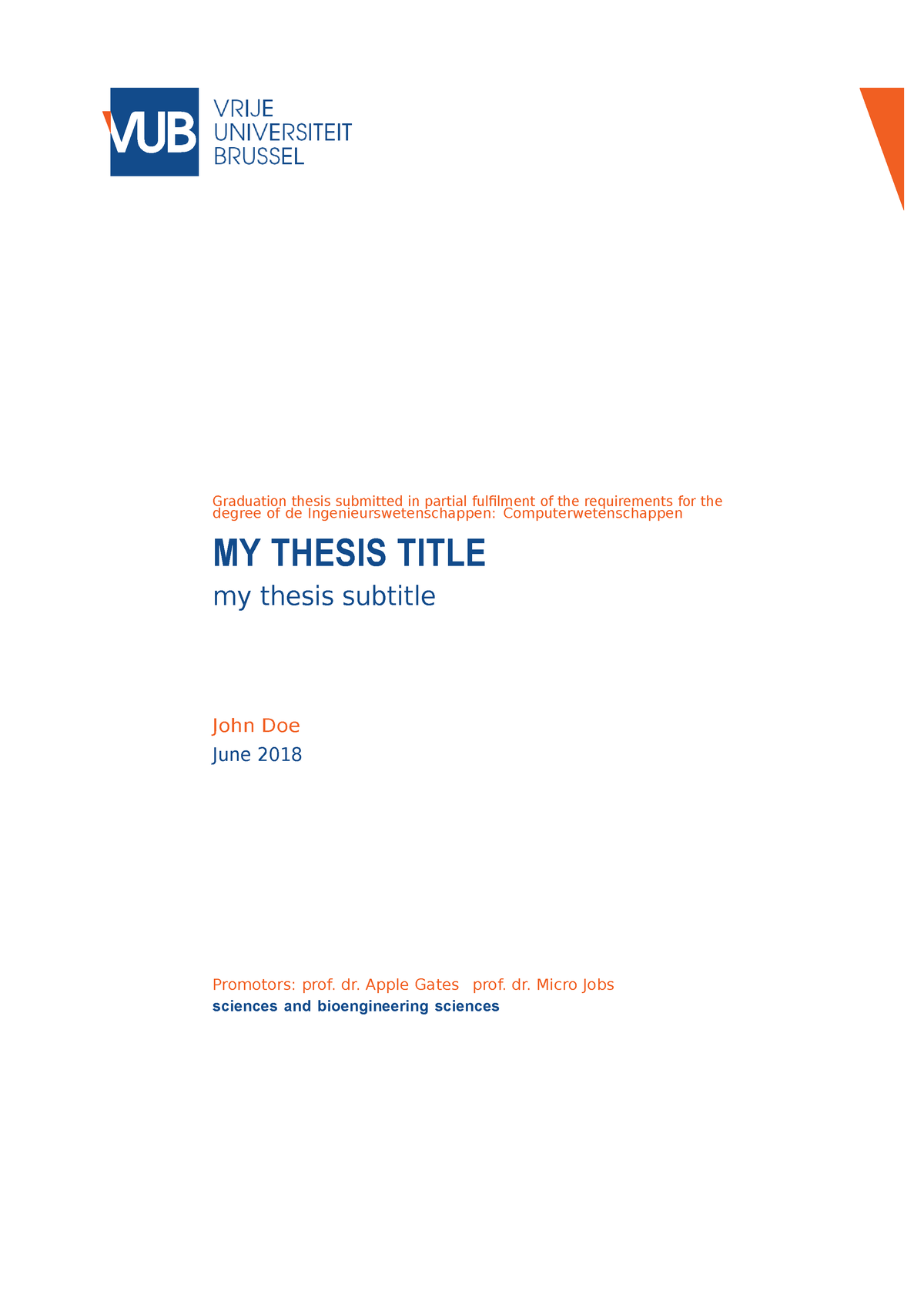 vub thesis template