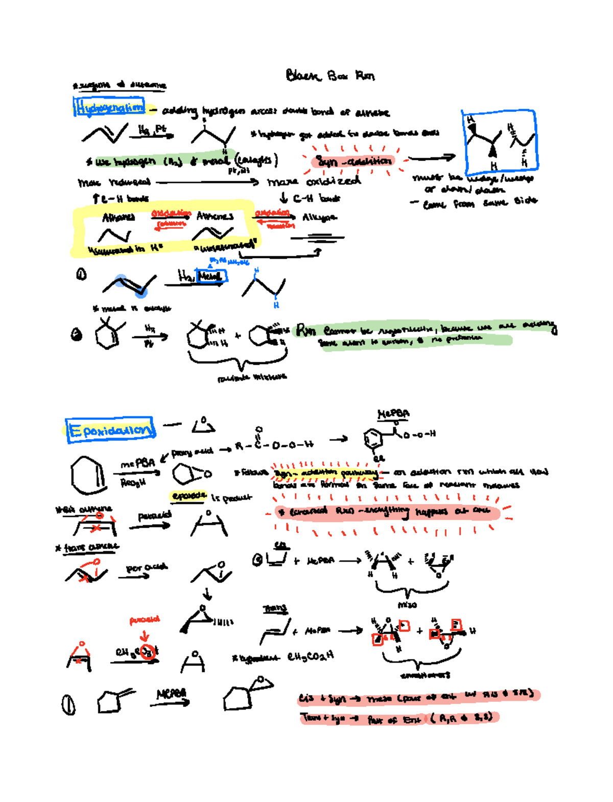 Study guide for Black box rxn on midterm 2 - BlackBox Run THE Xy ...