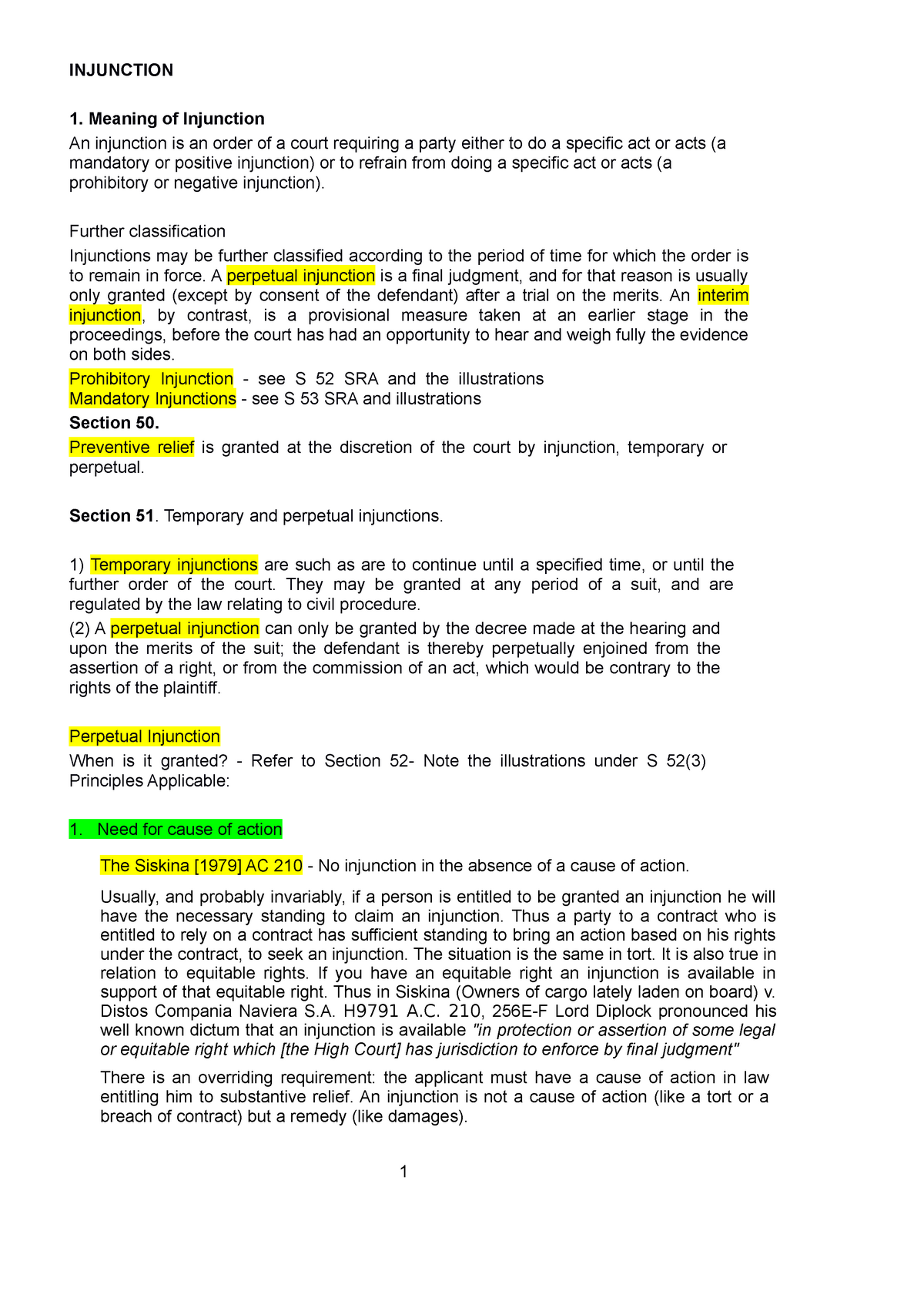 Perpetual Injunction Meaning In Tamil