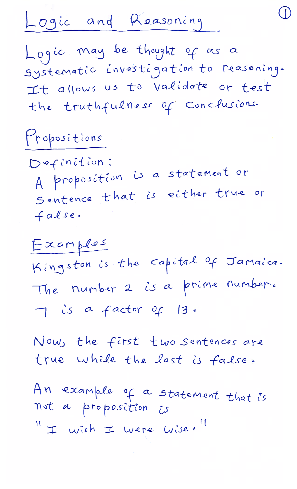 Logics and preposition - Mathematics for computing - Studocu