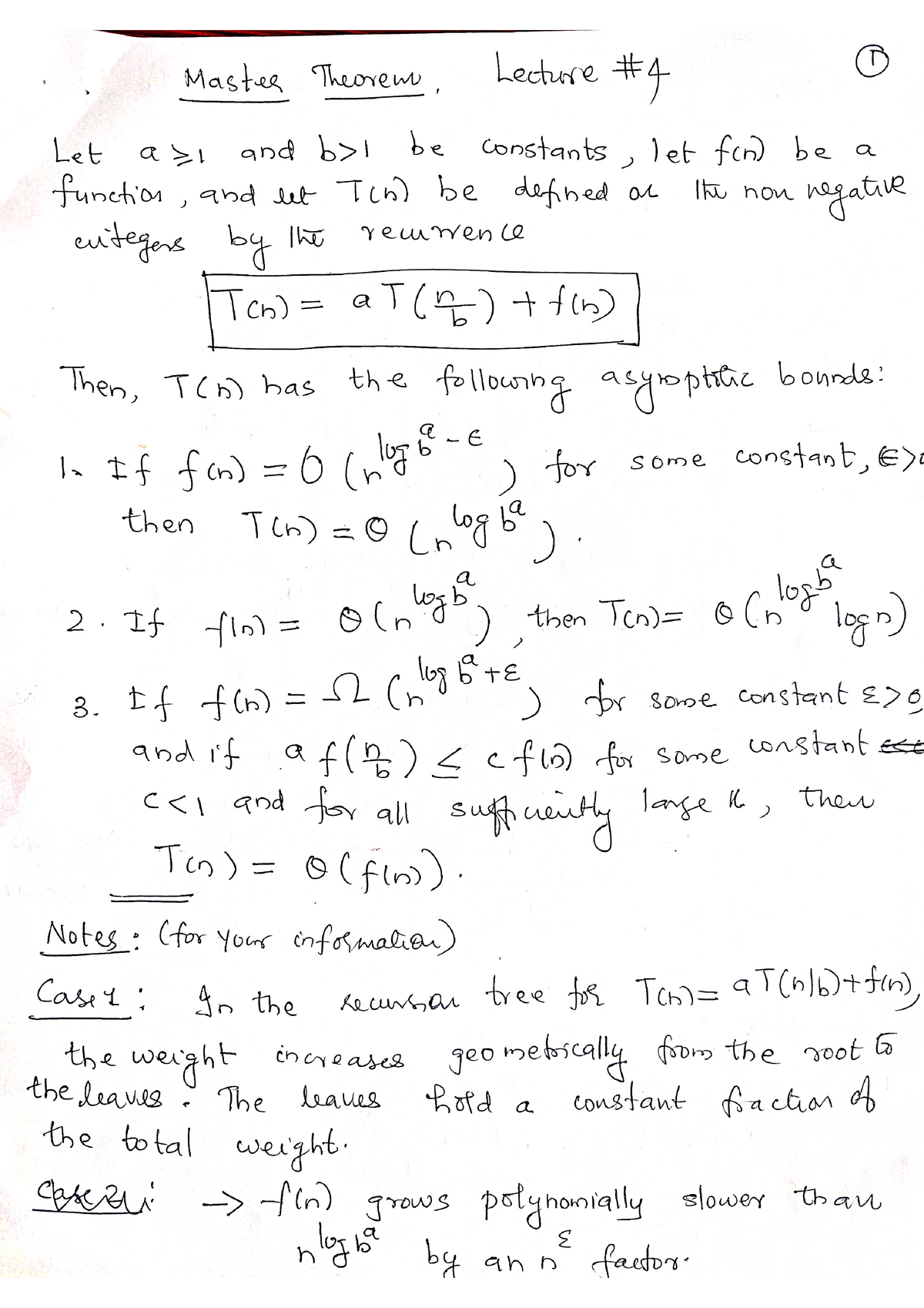 Mater Theorem - For S3 cs mathematics students - Discrete mathematical ...