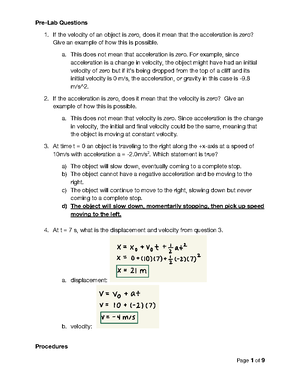 lab motion assignment lab report