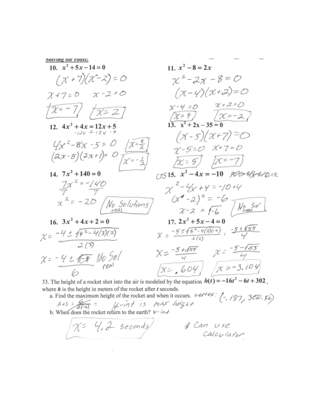 college math assignment