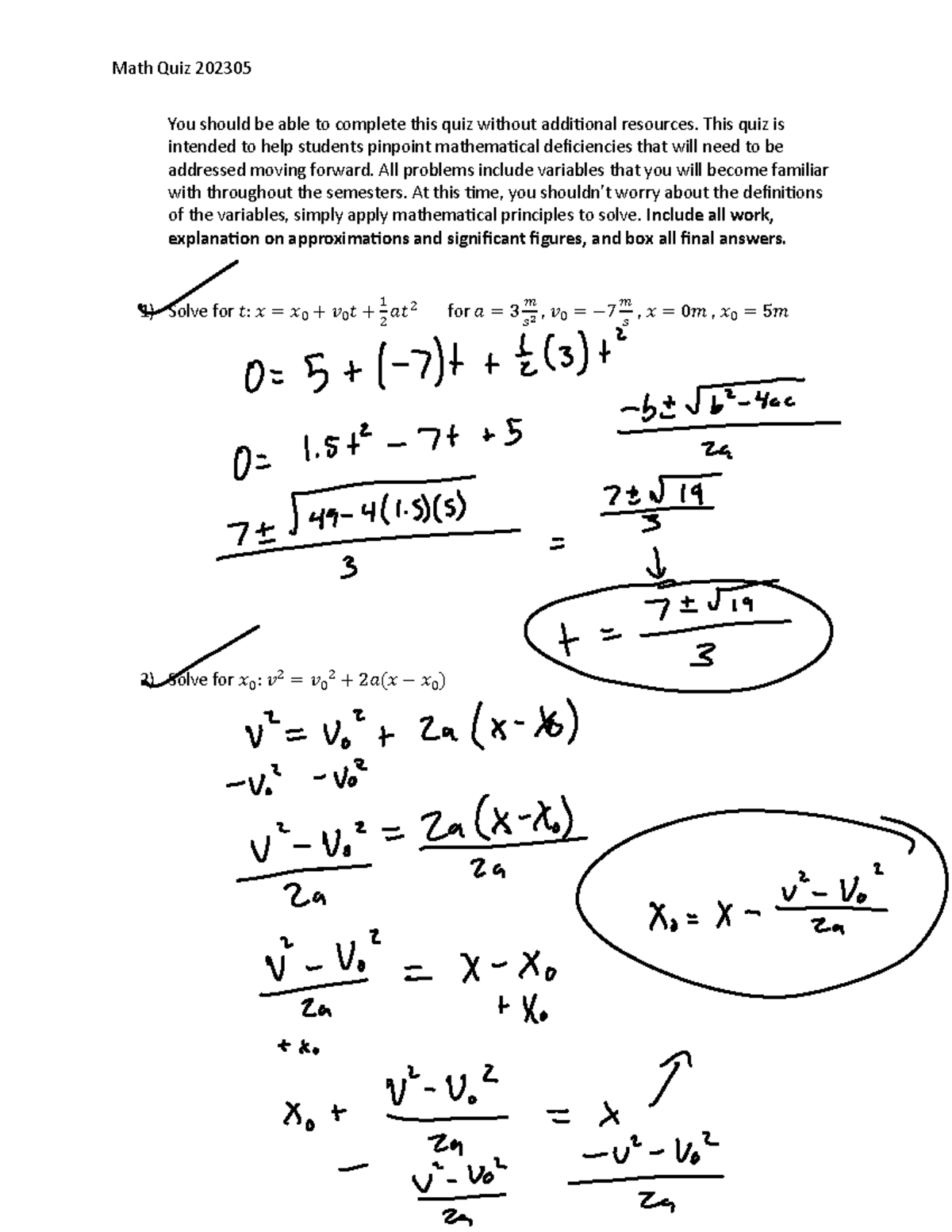 math-quiz-for-phys1111-studocu
