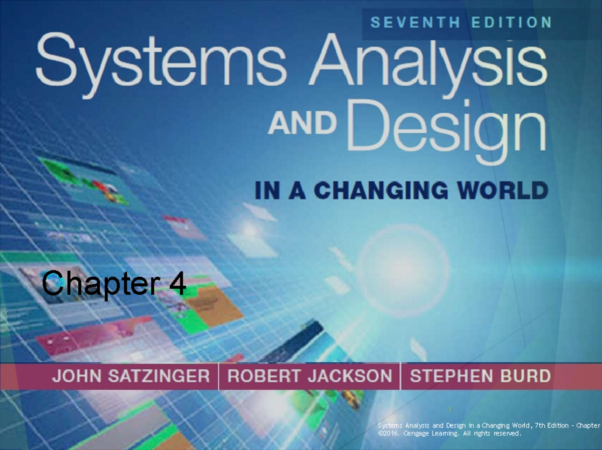 Sadcw 7e Chapter 04Class Diagrams Alan - Chapter 4 Systems Analysis and ...