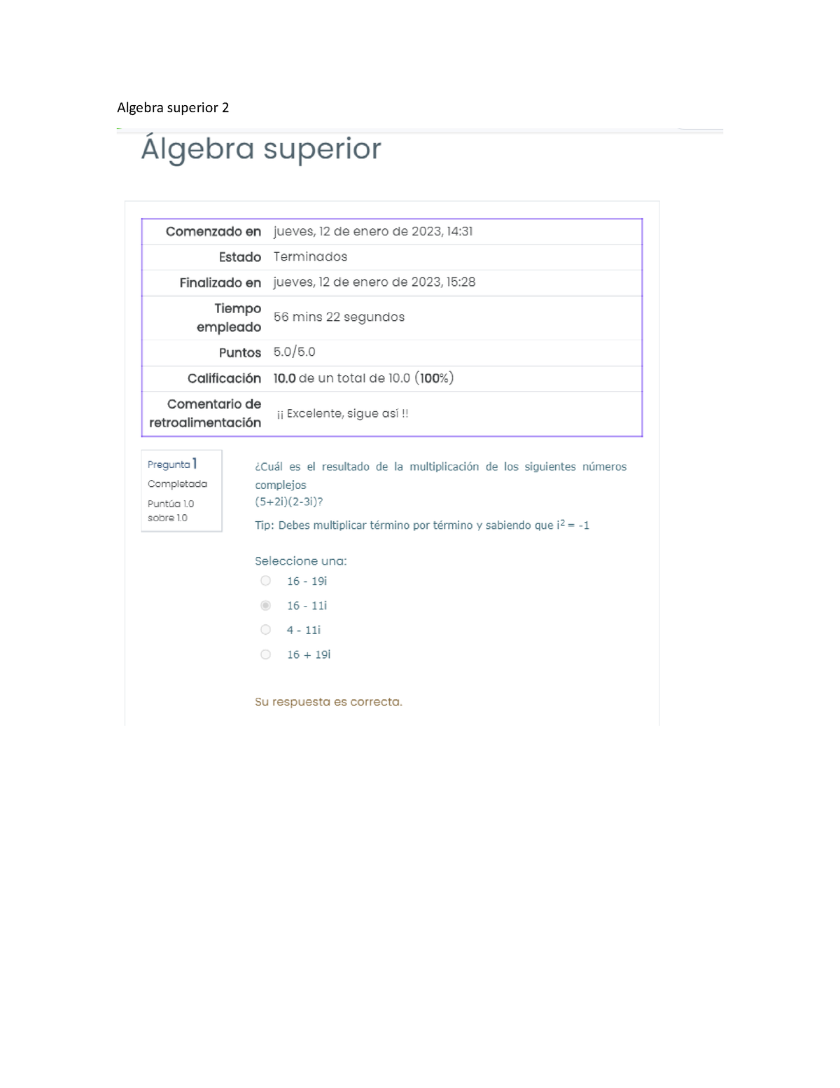 Algebra Superior 2 - Algebra Superior - Studocu