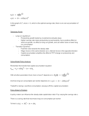 2Econ 455 Exam 1 Study Guide - Lecture 6- Capital Rental R- Capital ...