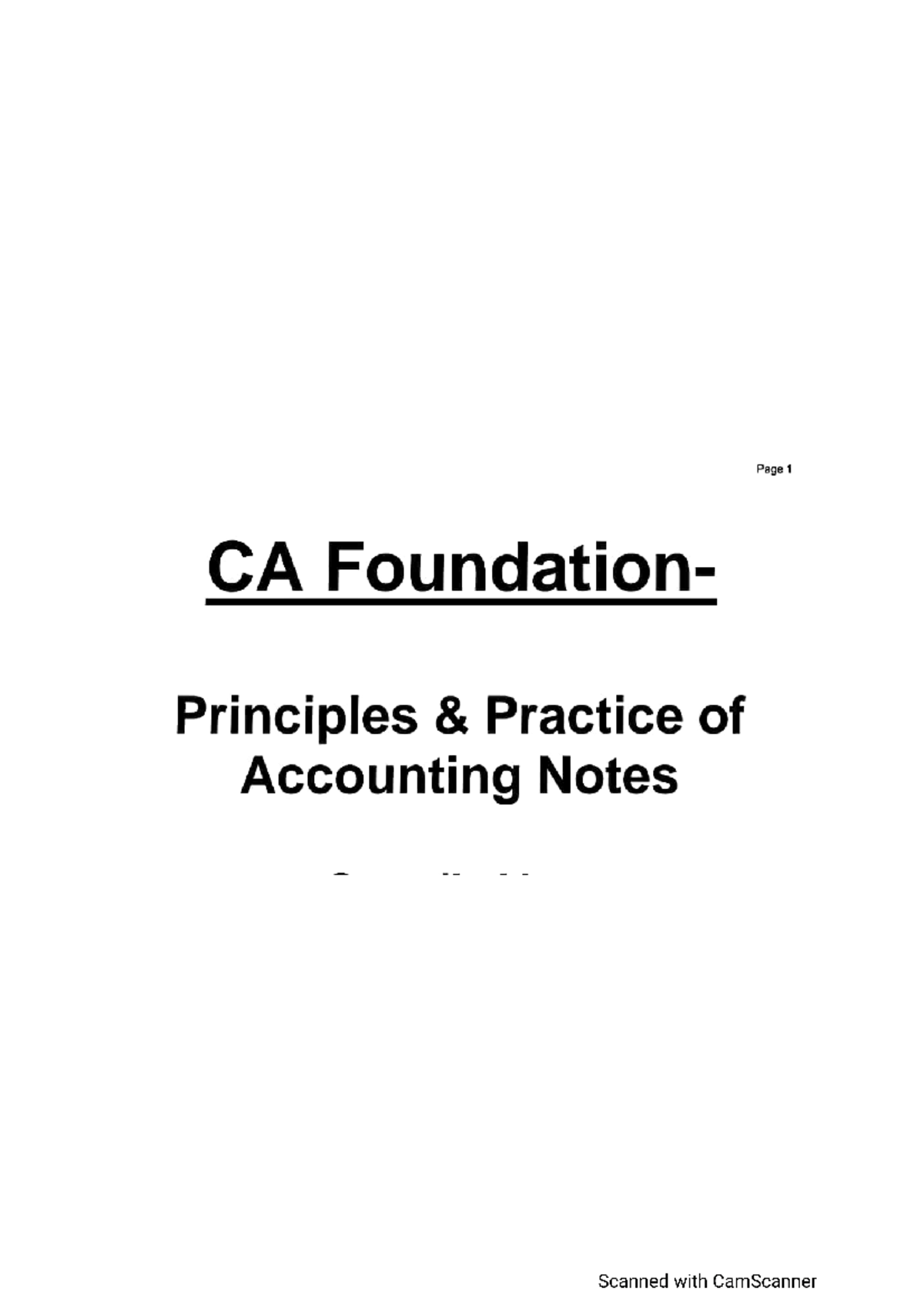 Ca foundation unit1 Studocu