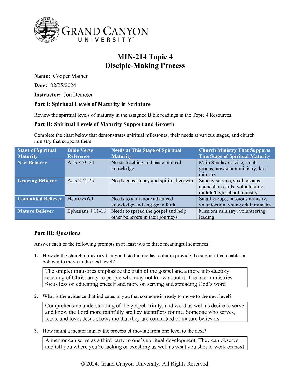 MIN 214 RS T4Disciple Making Process - MIN-214 Topic 4 Disciple-Making ...