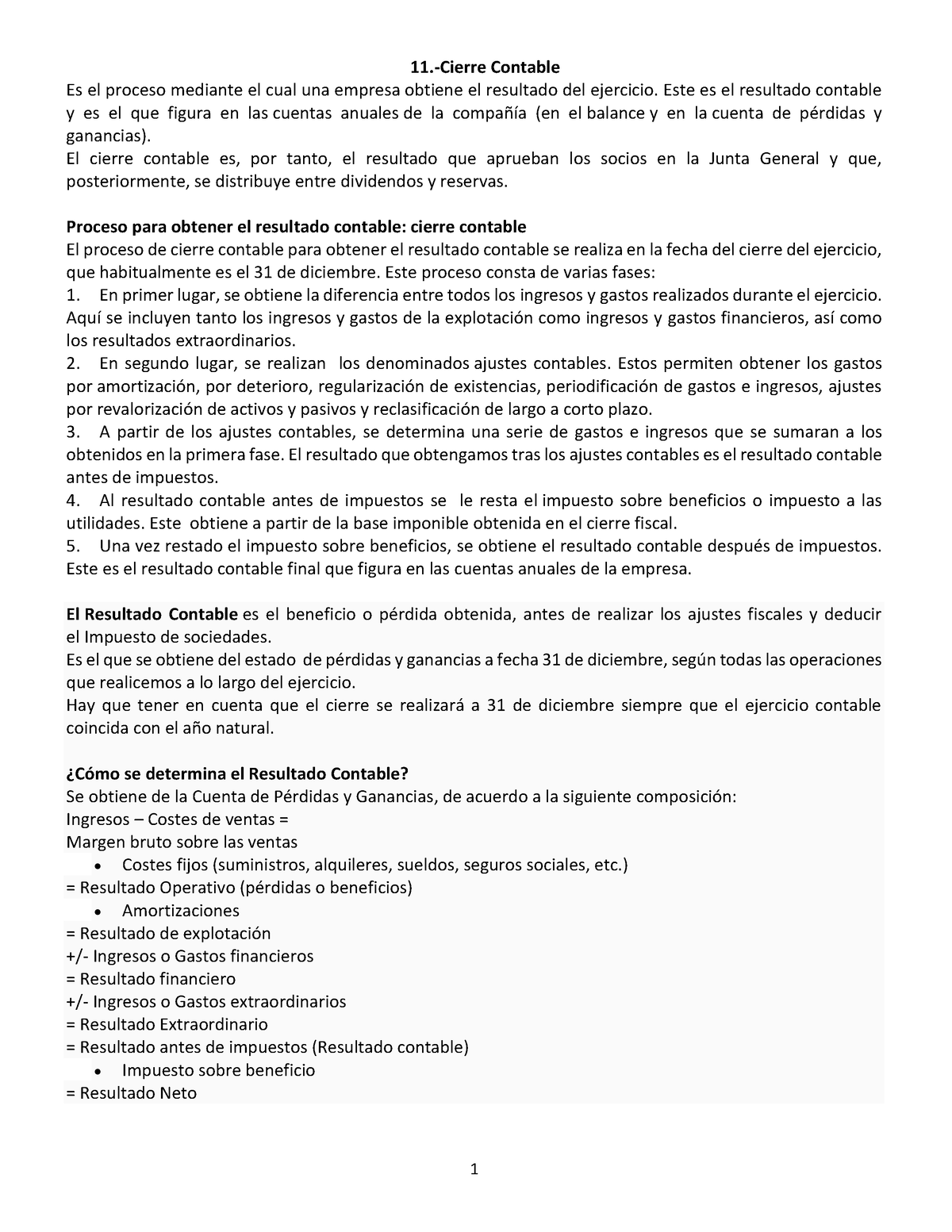 10.-Cierre Y Reapertura De Ciclos Contables - 1 11.-Cierre Contable Es ...