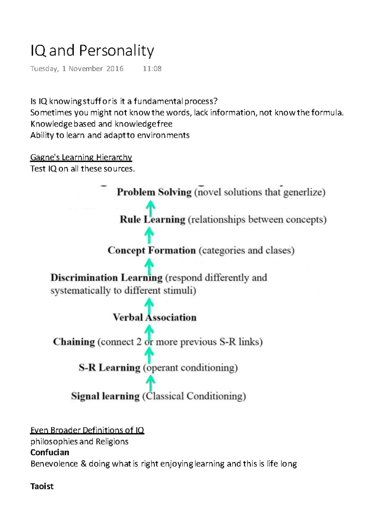 IQ and Personality - Knowledge based and knowledge free Ability to ...
