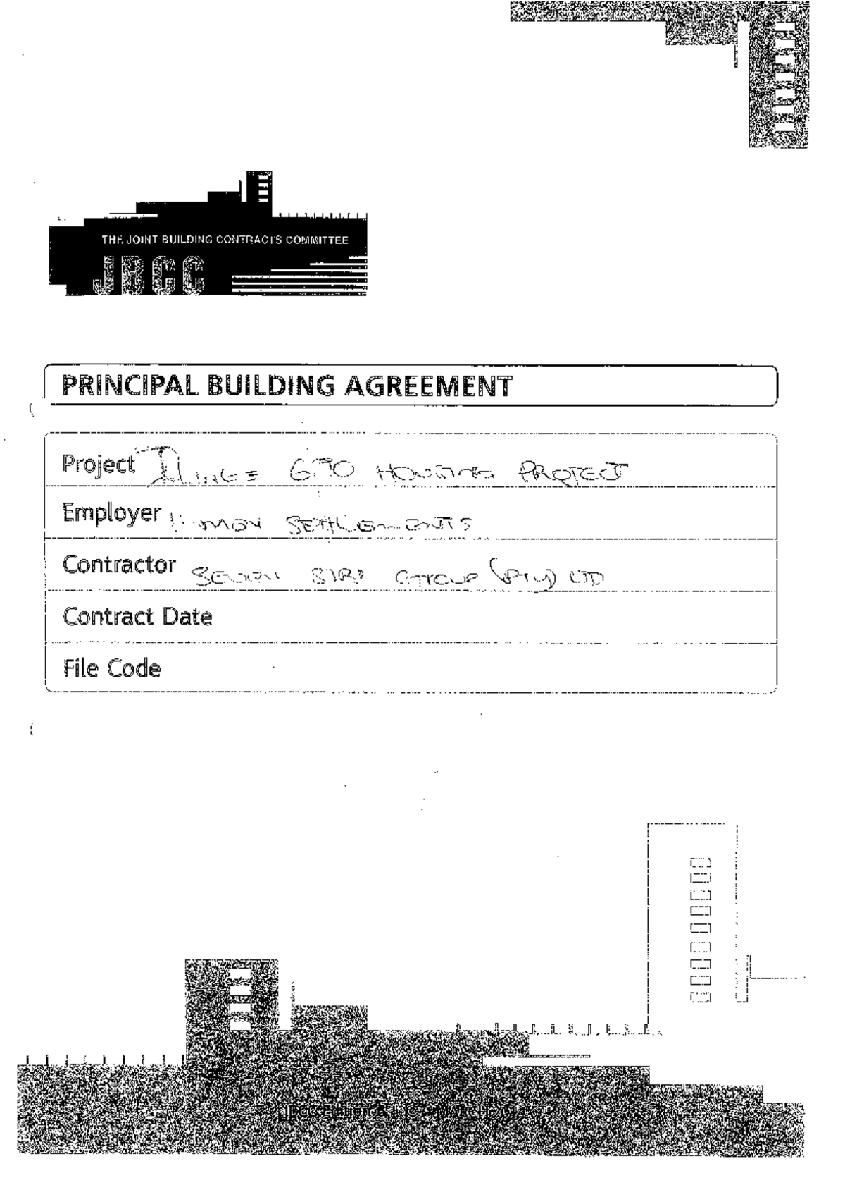 JBCC Principal Building Agreement - Studocu