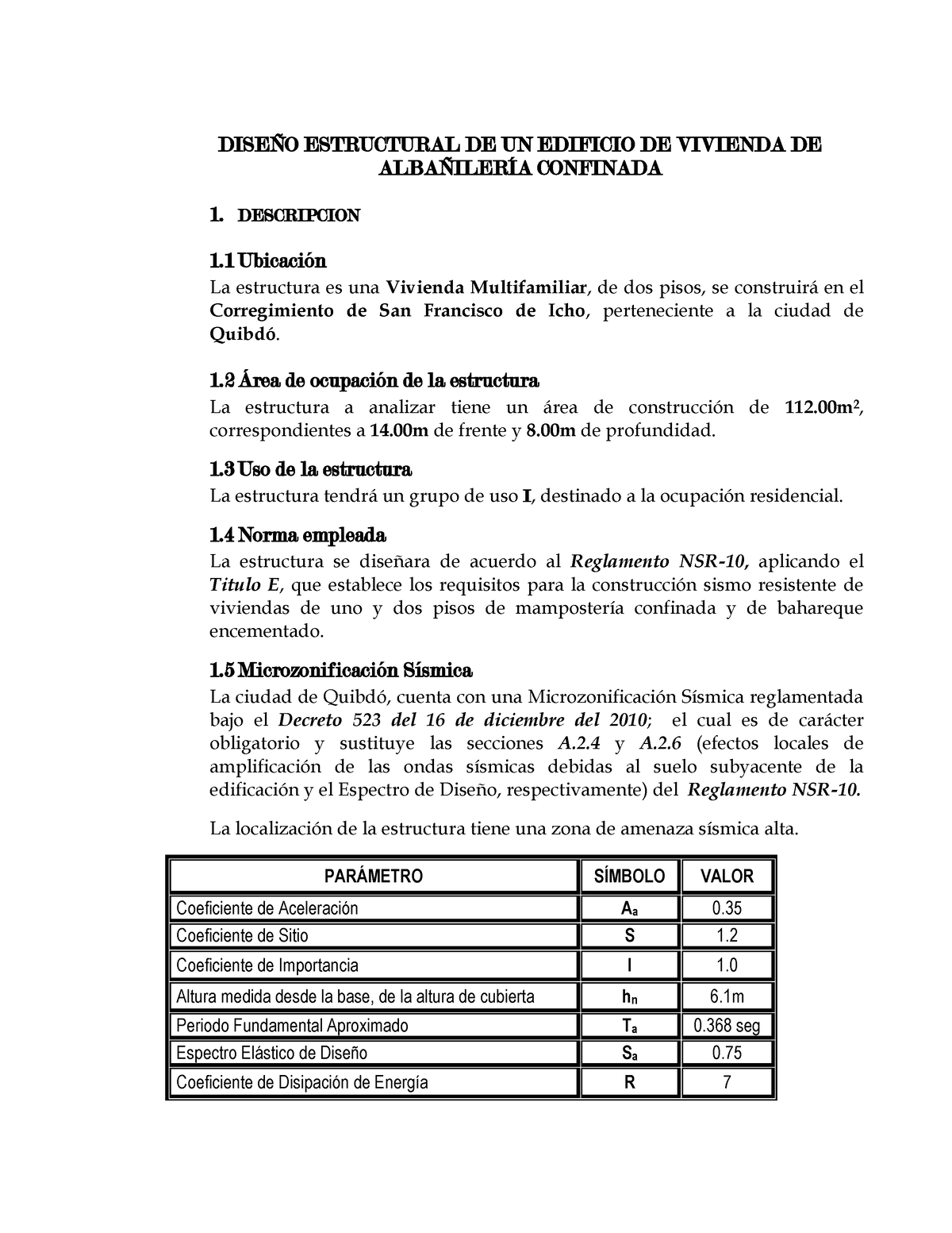 3015969 - Muy Interesante - DISE—O ESTRUCTURAL DE UN EDIFICIO DE ...