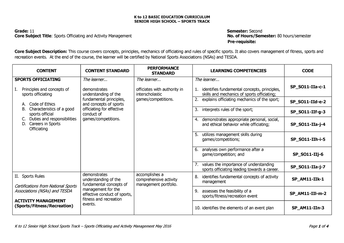 Sports Sports-Officiating-and-Activity-Management-CG - SENIOR HIGH ...