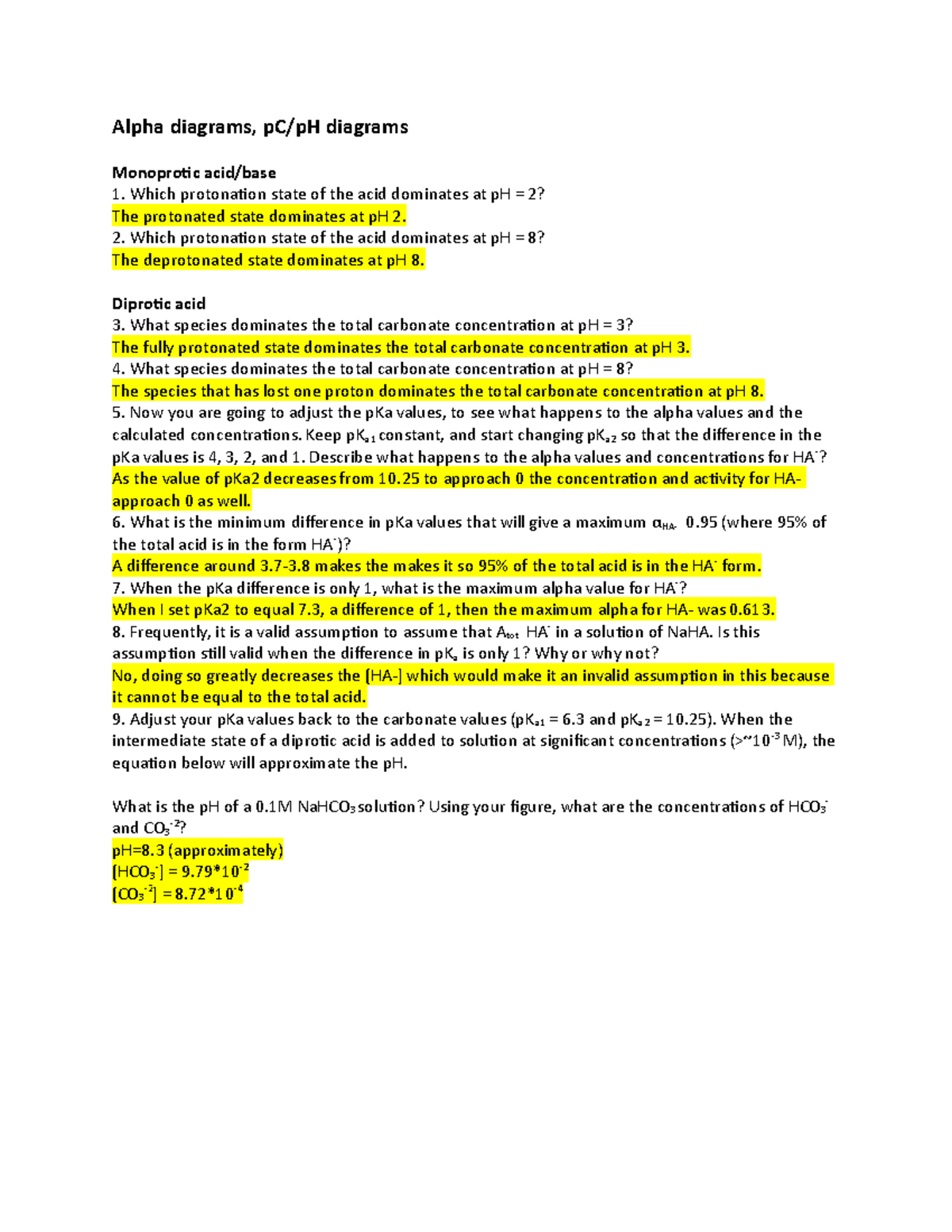Jaedon Swanson Alpha Diagrams Questions - Alpha diagrams, pC/pH ...