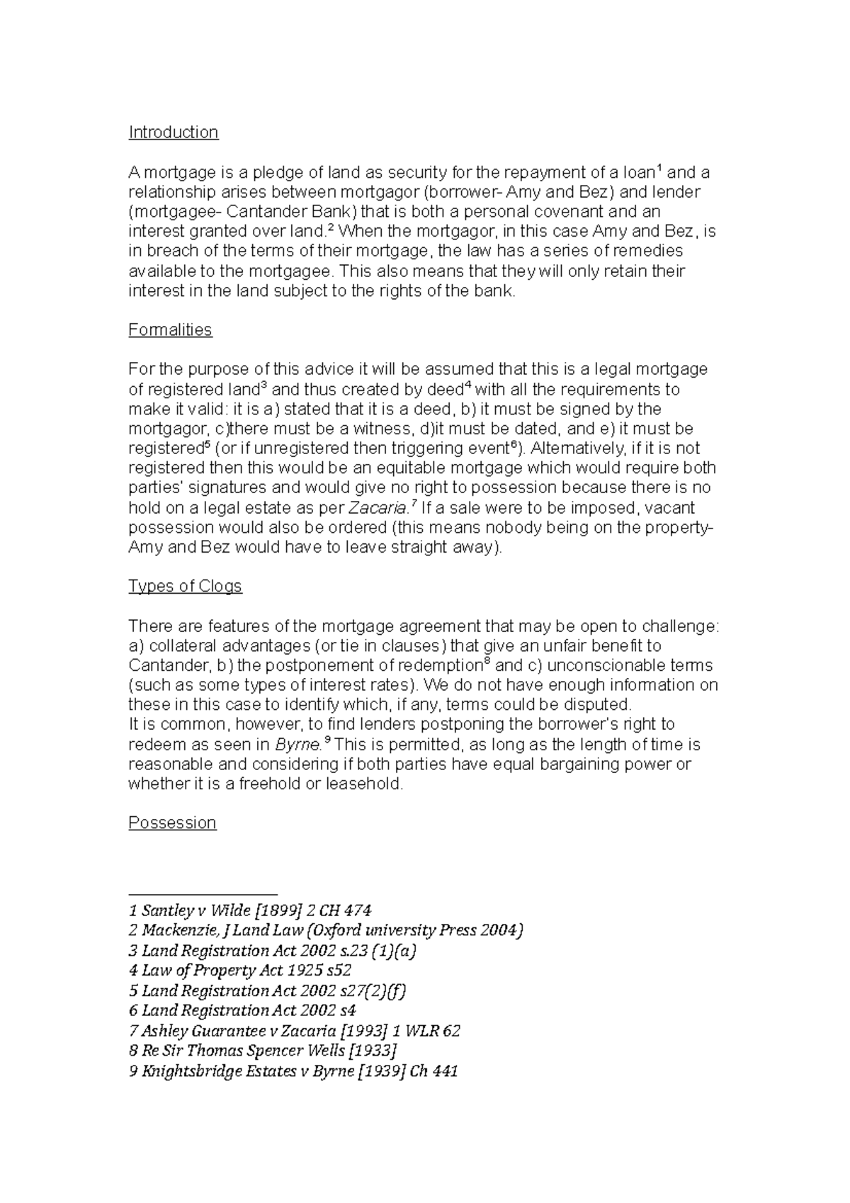 land-law-essay-2-land-law-question-introduction-a-mortgage-is-a