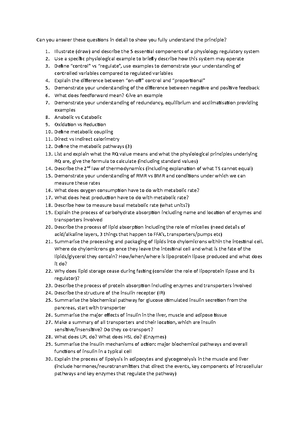 Physiology equation sheet - Lab Week 3: Calculate Resting VO2 and ...