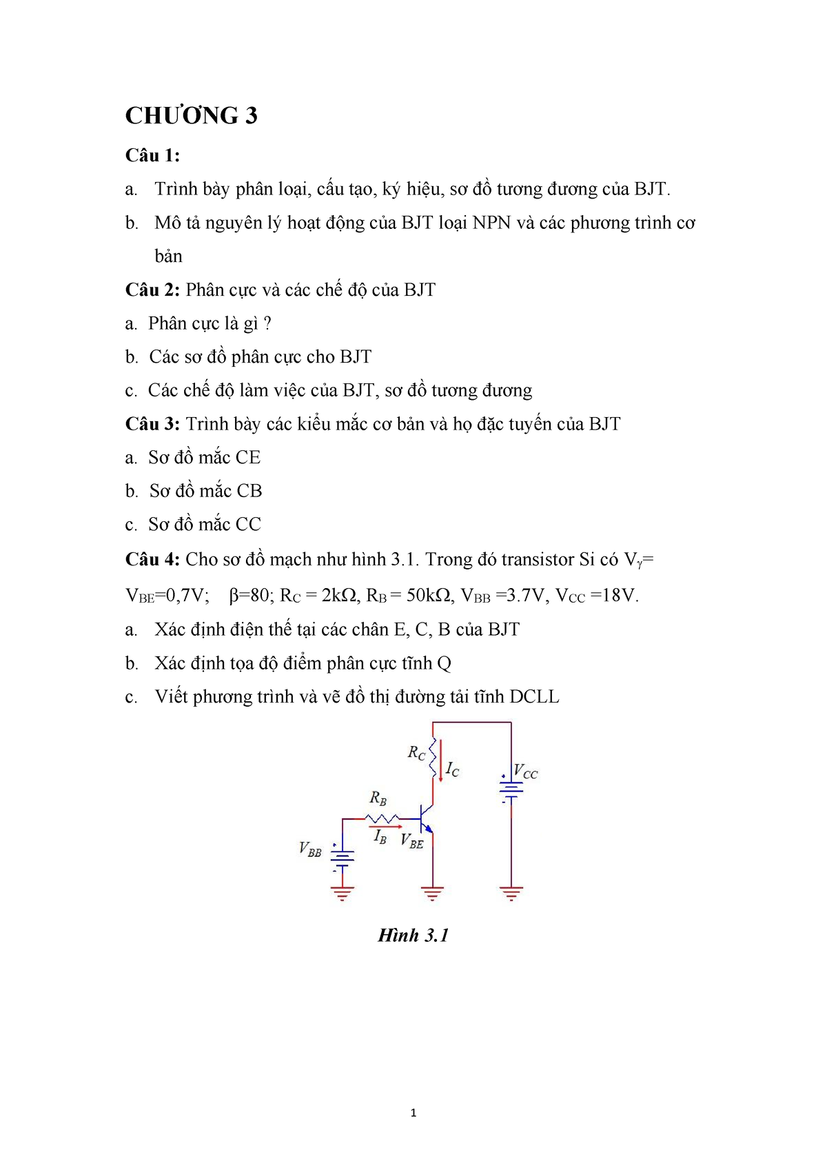 Chuong 3 - CHƯƠNG 3 Câu 1: A. Trình Bày Phân Loại, Cấu Tạo, Ký Hiệu, Sơ ...