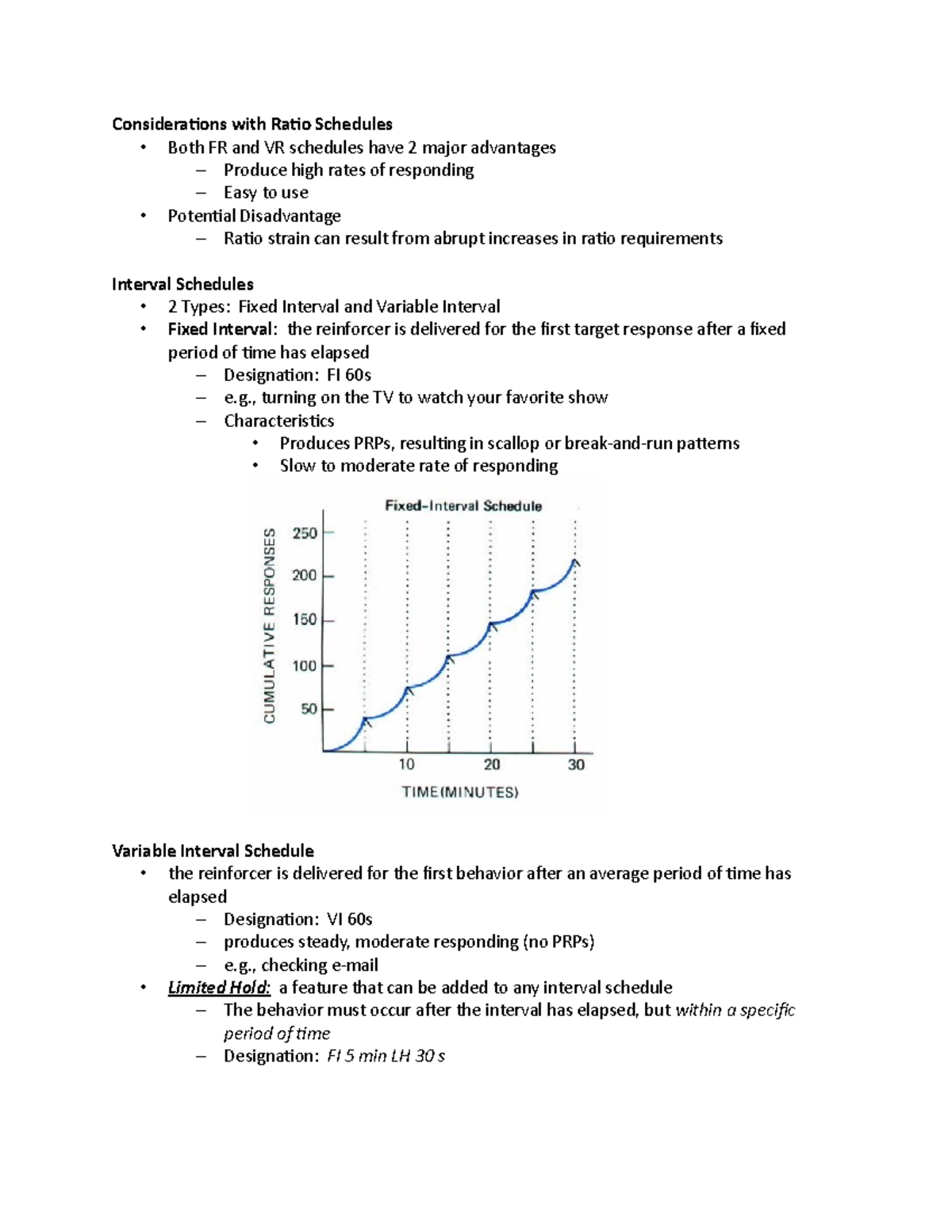 Psych 285 (Ch. 13) Part 2 - Considerations with Ratio Schedules - Both ...