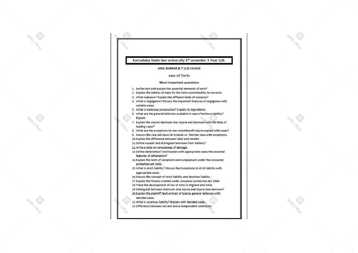 kslu-law-of-torts-first-page-of-details-law-of-torts-studocu