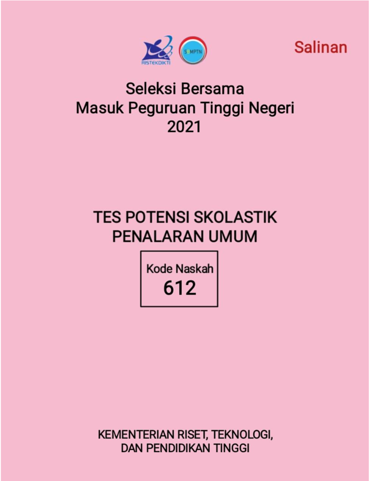 (TPS PU) SOAL ASLI DAN Pembahasan Sbmptn 2021 TPS- Penalaran UMUM ...