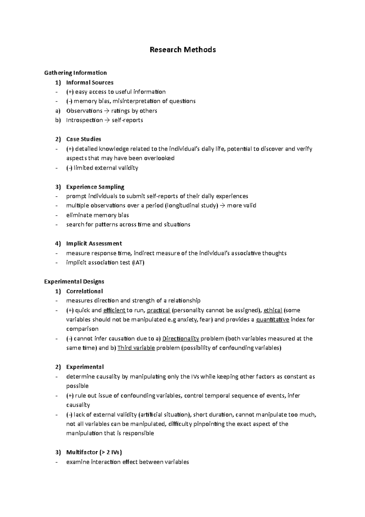 HP2500 Lect 2 Research Methods - Research Methods Gathering Information ...